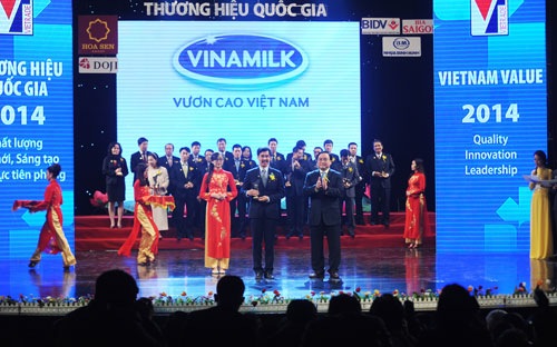 Vinamilk lần thứ 3 liên tiếp đạt Thương hiệu Quốc gia