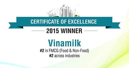 Vinamilk – tiếp tục giữ vị trí thứ hai Top 100 nơi làm việc tốt nhất Việt Nam năm 2015