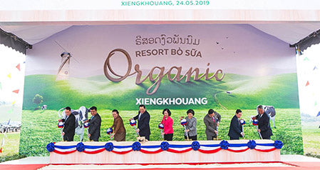 Vinamilk liên doanh với doanh nghiệp Lào và Nhật Bản khởi công xây dựng tổ hợp resort bò sữa organic quy mô 5000ha tại Lào