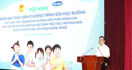 Tp. Hà Nội tổ chức đánh giá hiệu quả đề án sữa học đường giai đoạn 2018 – 2020