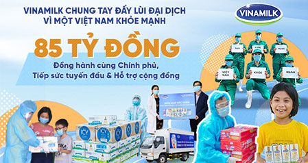 Vinamilk đẩy mạnh hành trình tiếp sức tuyến đầu trong giai đoạn cao điểm chống dịch tại 50 bệnh viện trên cả nước