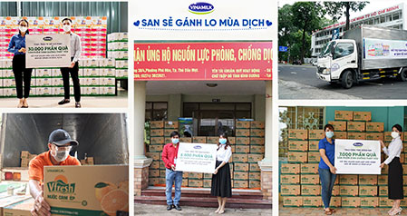 San sẻ khó khăn mùa dịch, Vinamilk tặng 45.000 phần quà cho người dân gặp khó khăn tại TP.HCM, Bình Dương, Đồng Nai