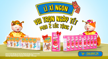 CTKD khuyến dùng Susu và Yomilk 2 lốc tặng 1