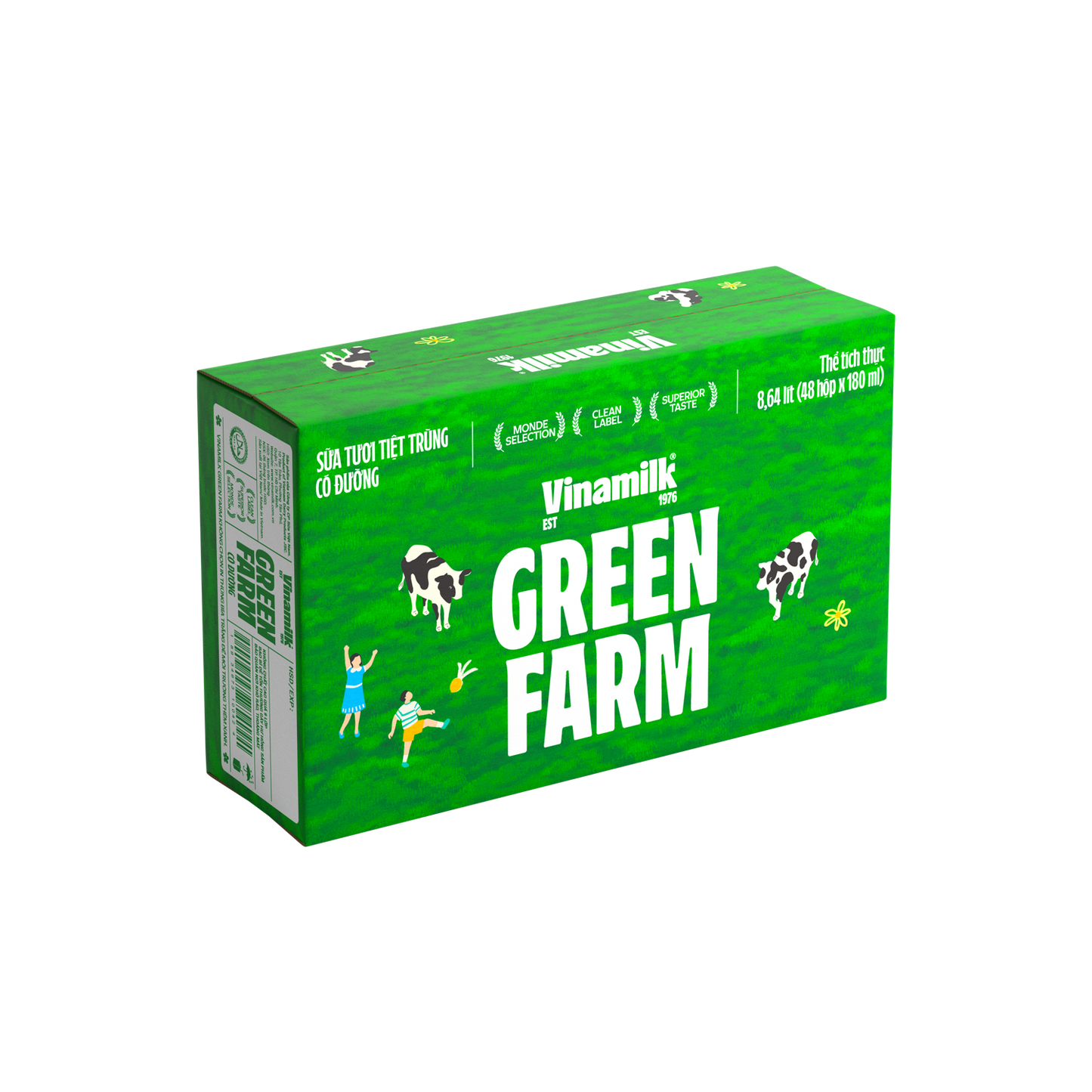 Sữa tươi tiệt trùng Green Farm Có đường