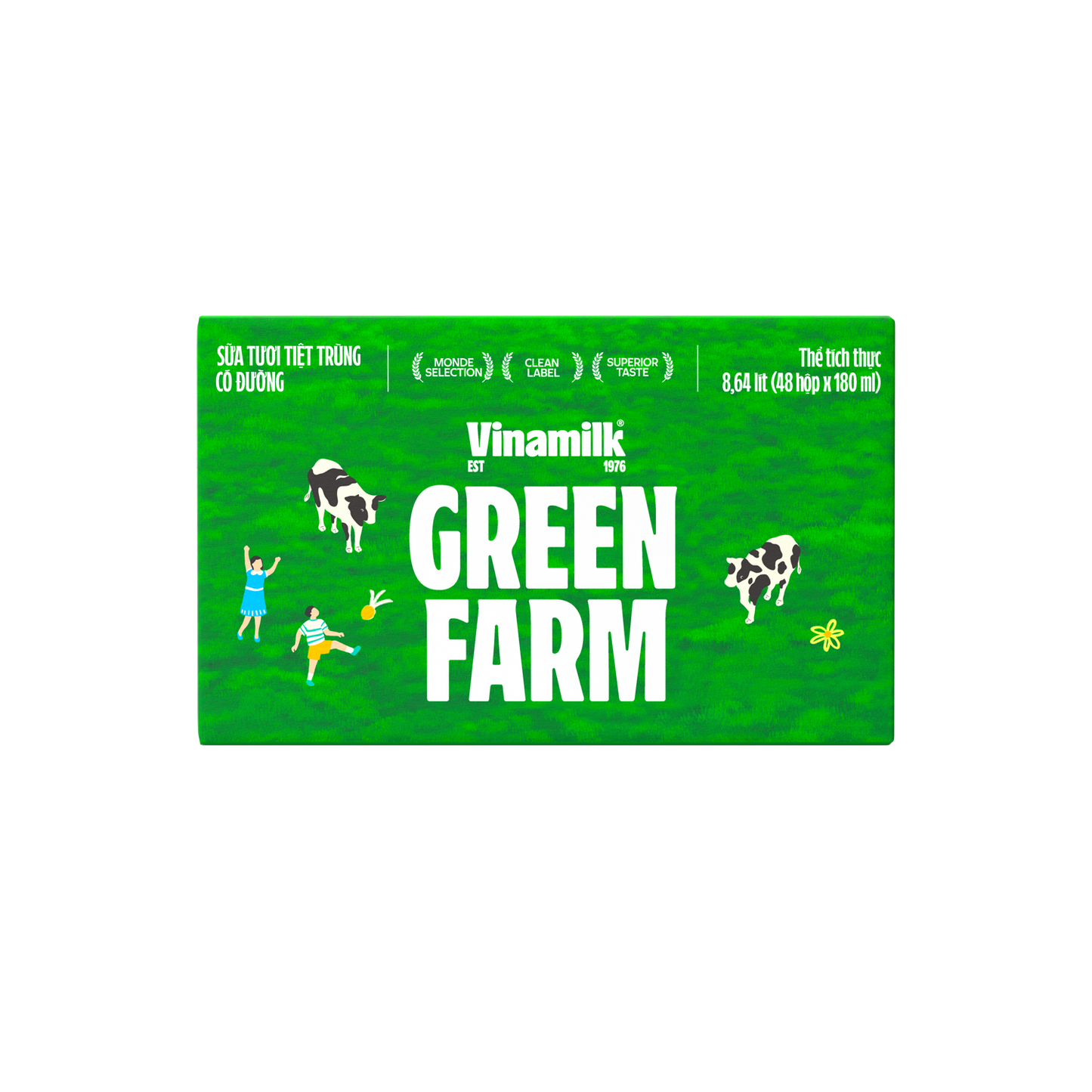 Sữa tươi tiệt trùng Green Farm Có đường