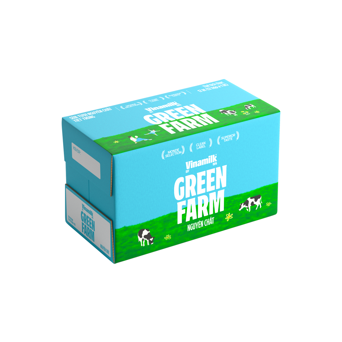 Sữa tươi tiệt trùng Green Farm Không đường