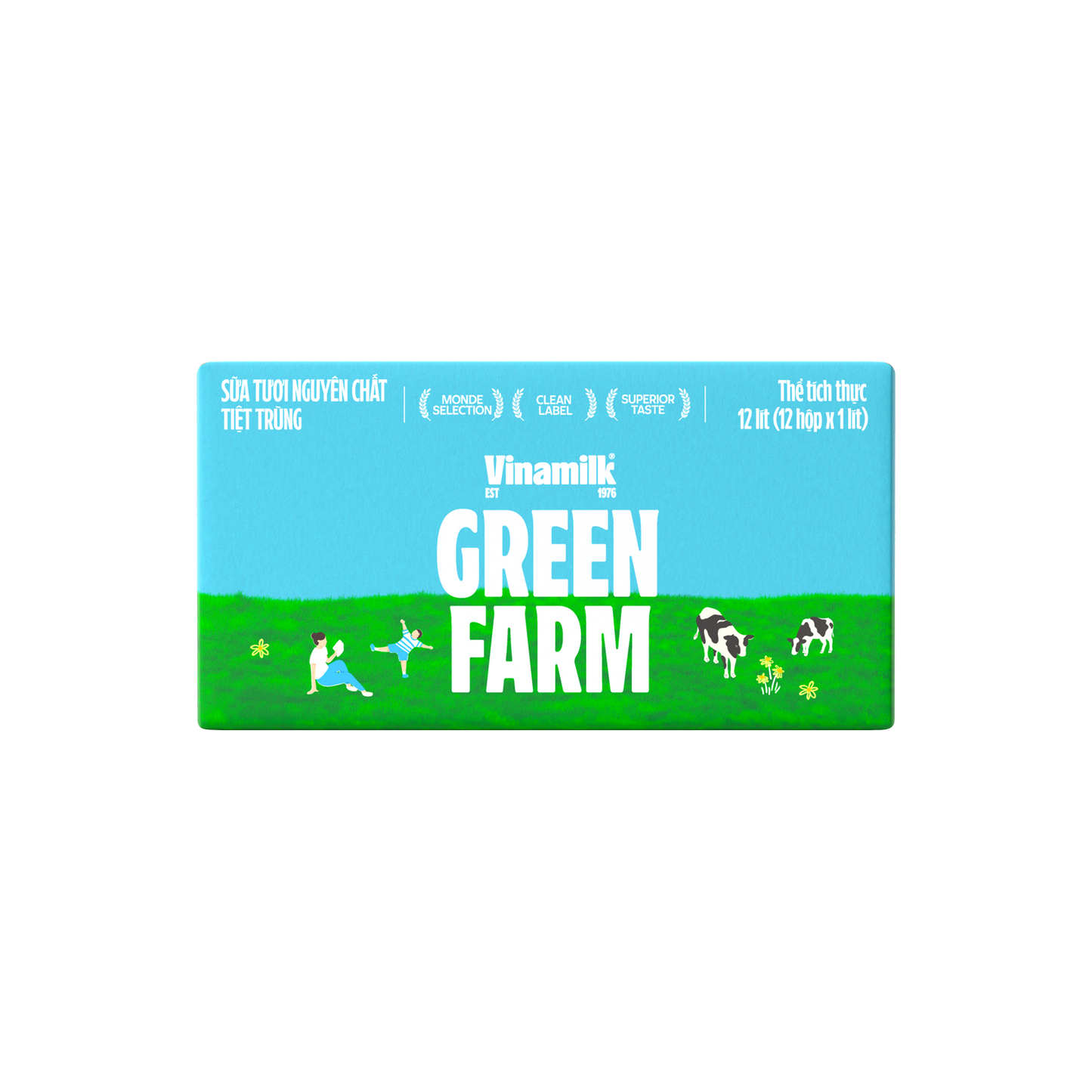 Sữa tươi tiệt trùng Green Farm Không đường