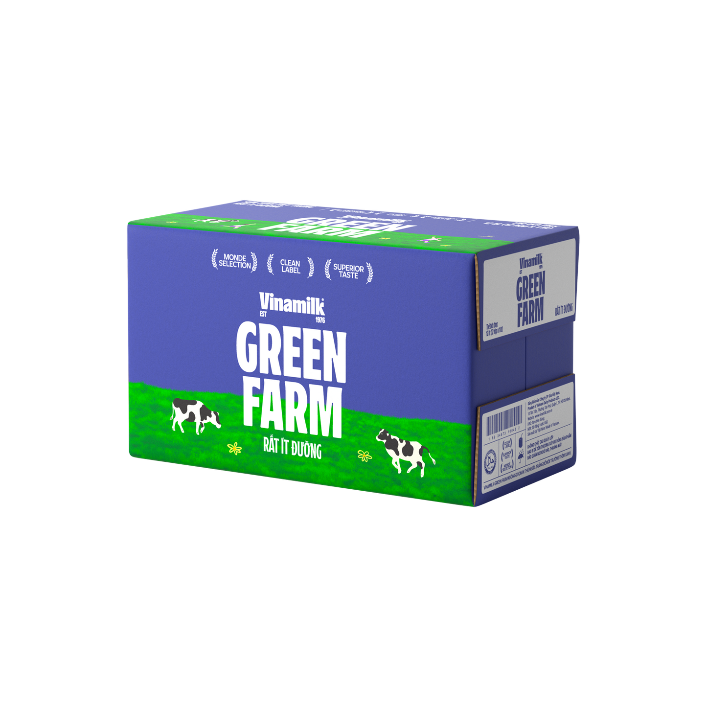 Sữa tươi tiệt trùng Green Farm Rất ít đường