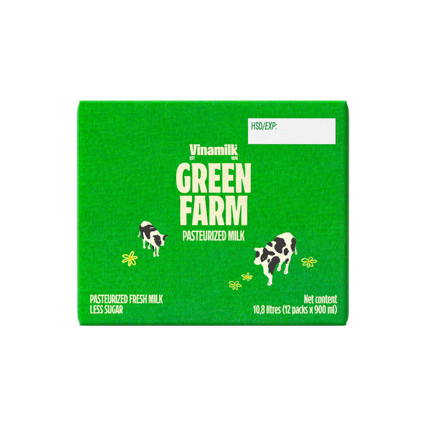 Sữa tươi thanh trùng Green Farm Rất ít đường