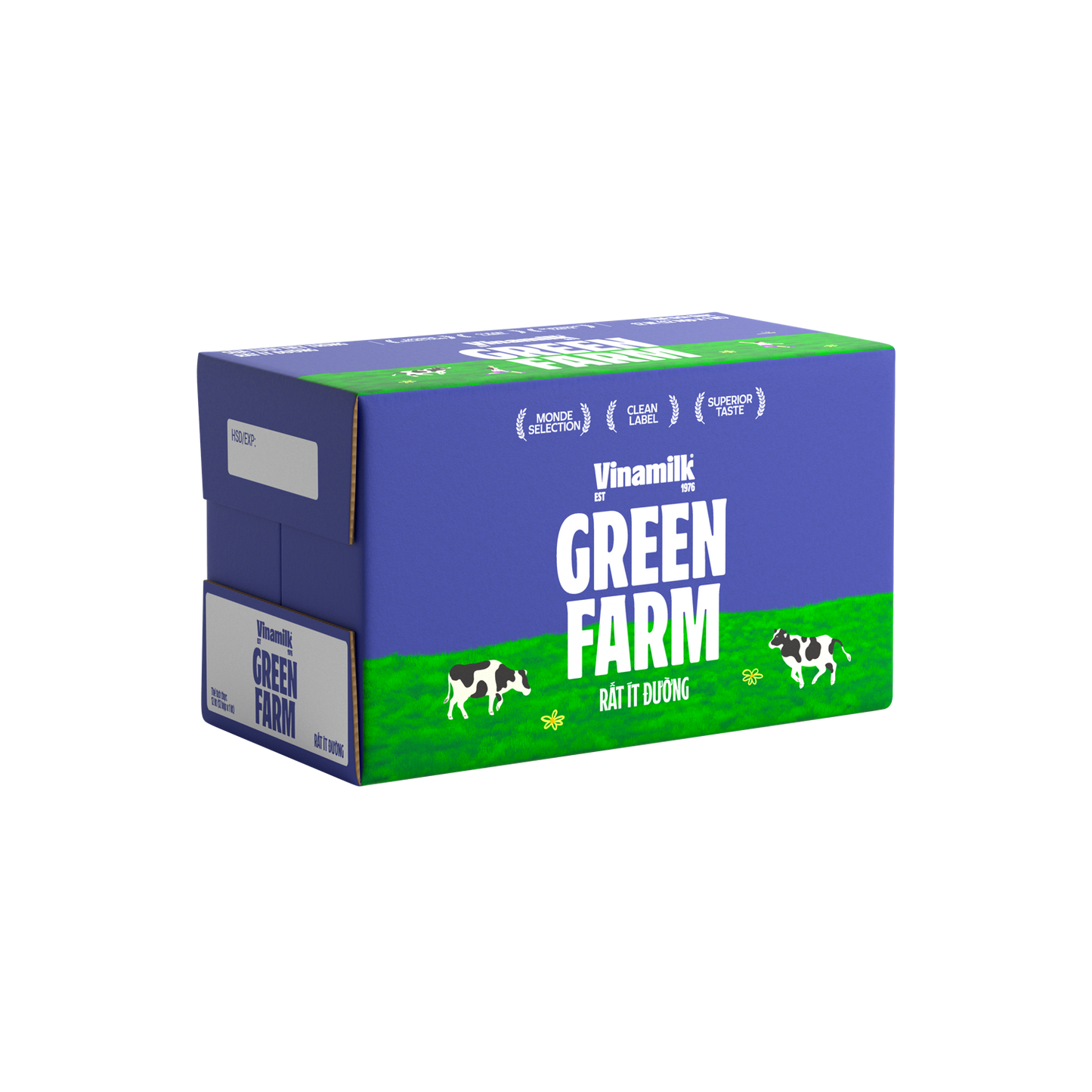 Sữa tươi tiệt trùng Green Farm Rất ít đường