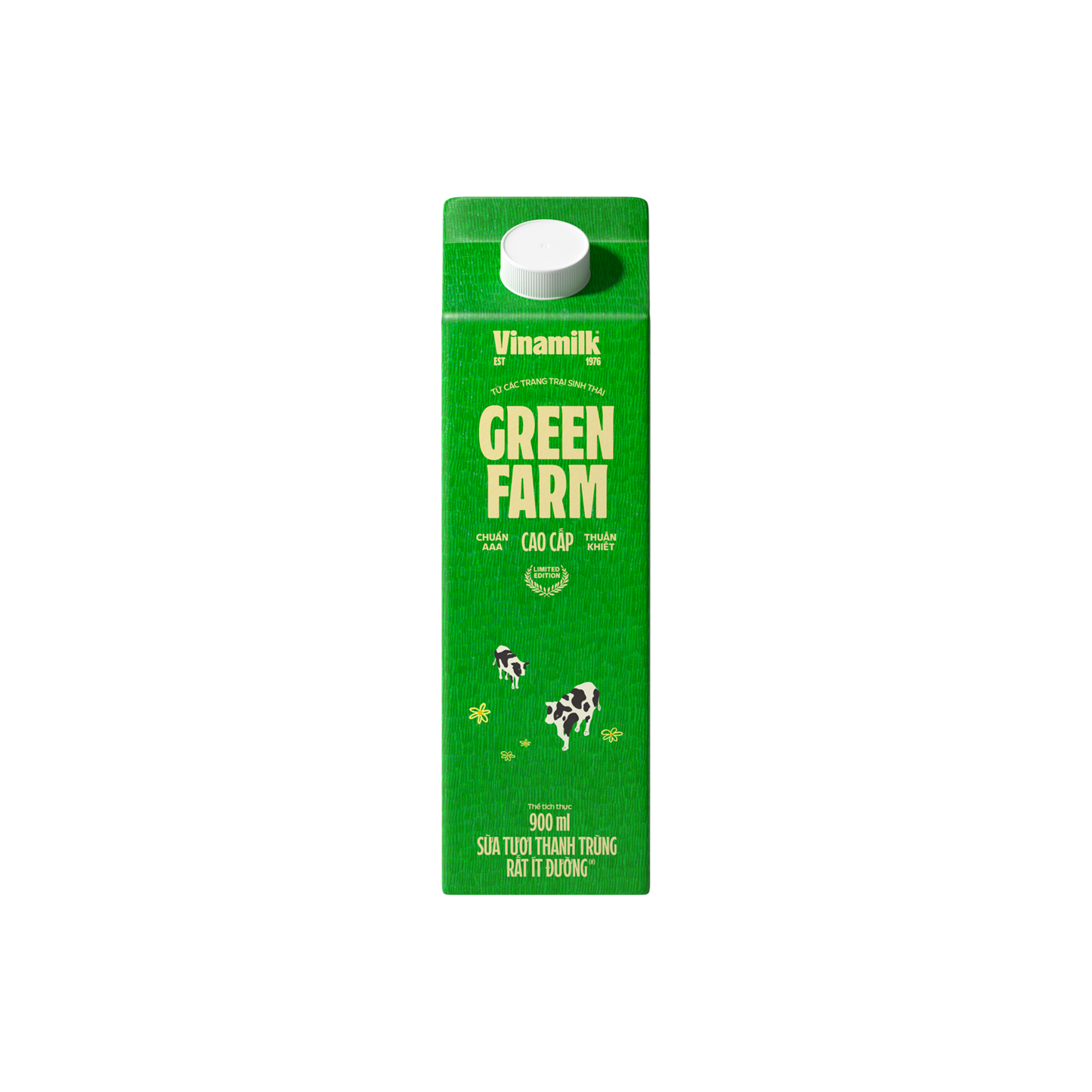 Sữa tươi thanh trùng Green Farm Rất ít đường