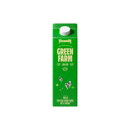 Sữa tươi thanh trùng Green Farm Rất ít đường