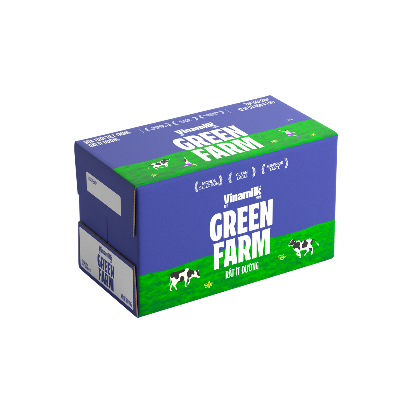 Sữa tươi tiệt trùng Green Farm Rất ít đường