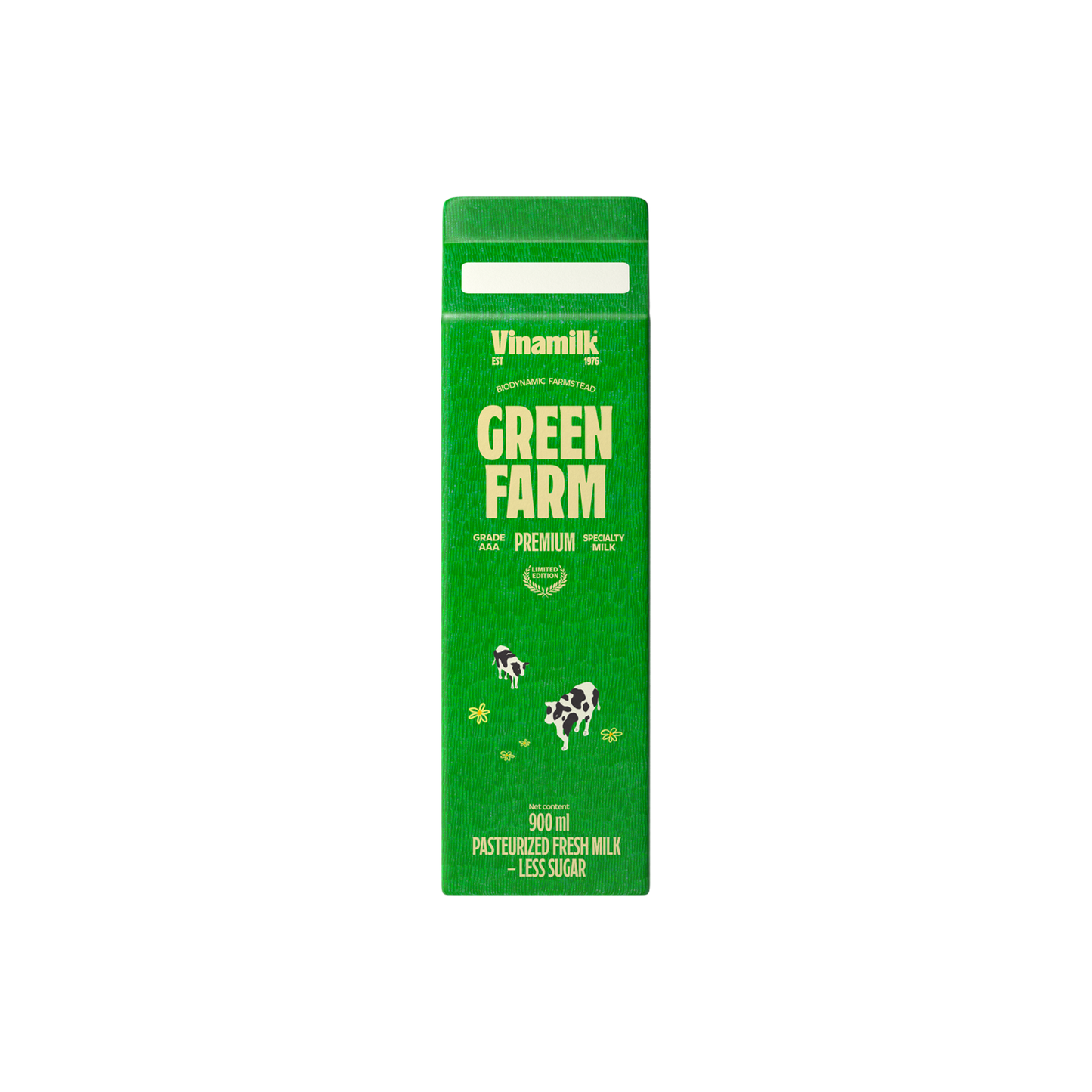 Sữa tươi thanh trùng Green Farm Rất ít đường