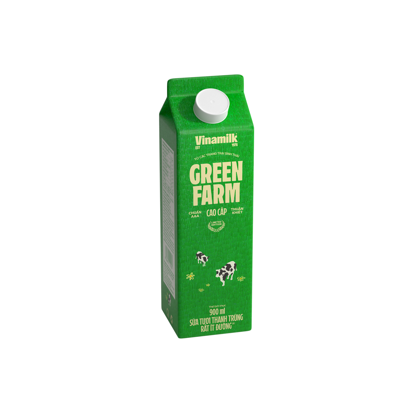 Sữa tươi thanh trùng Green Farm Rất ít đường