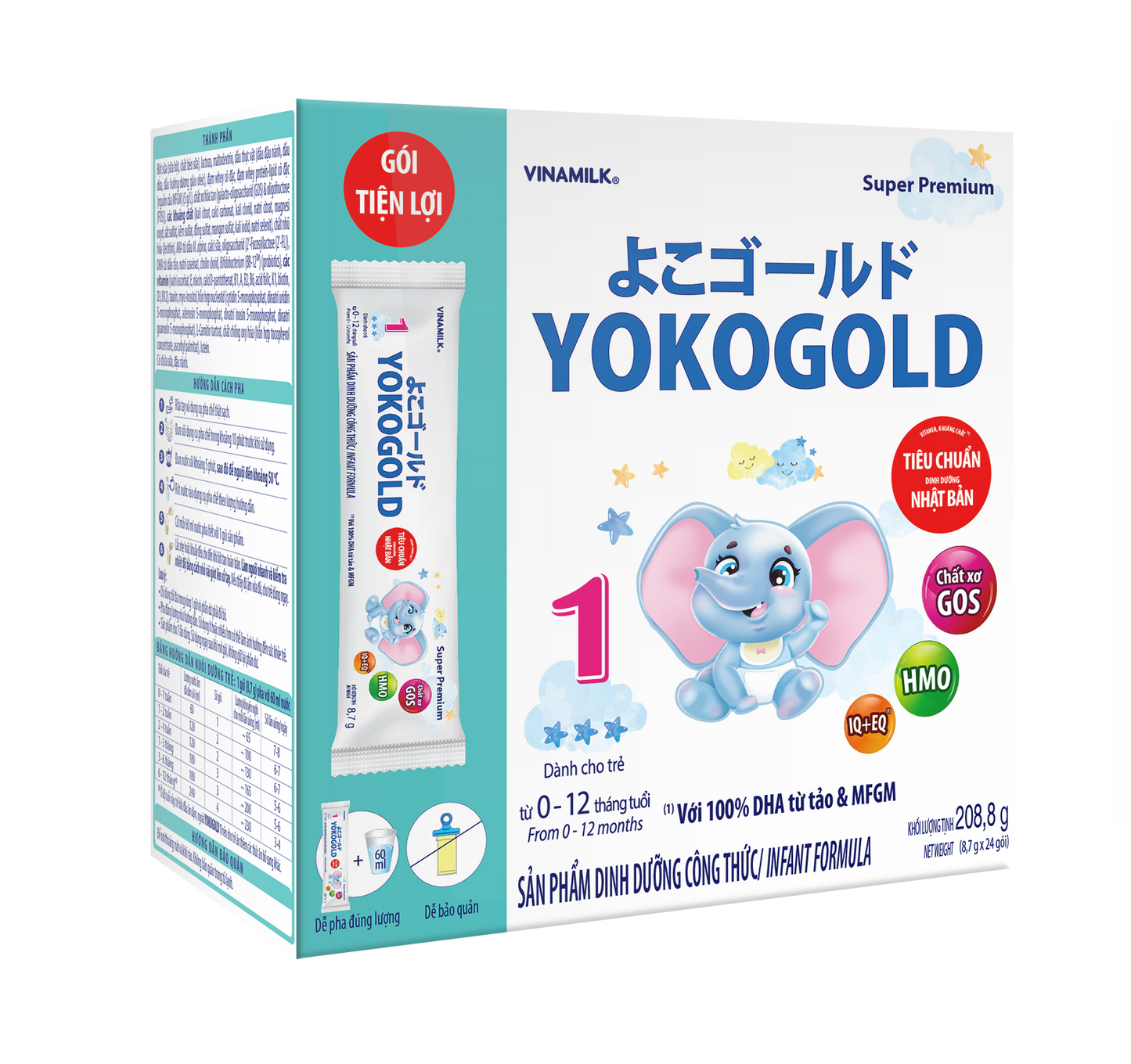 Sữa bột trẻ em YokoGold 1 (0-12 tháng)