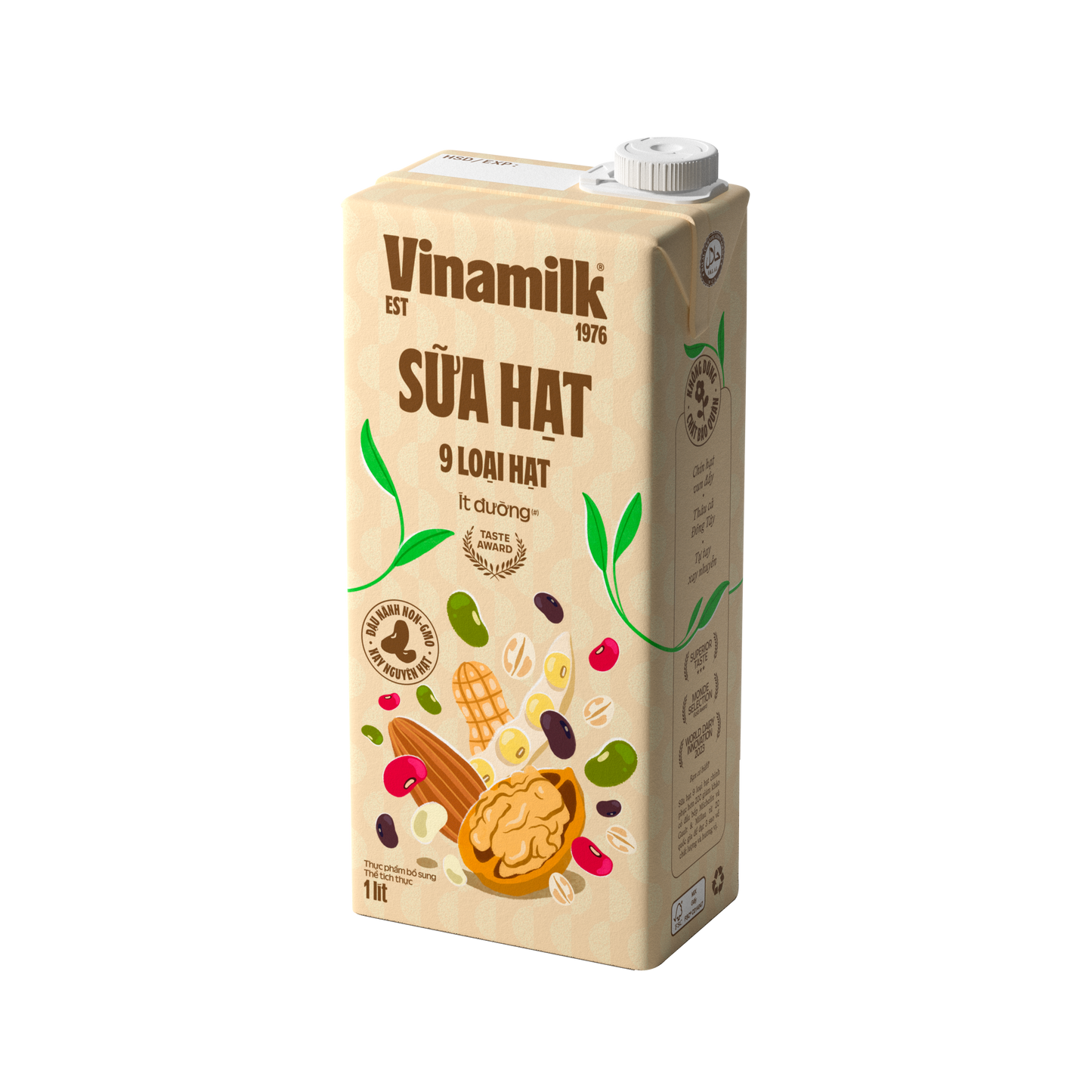 Sữa hạt Vinamilk 9 loại hạt Ít đường