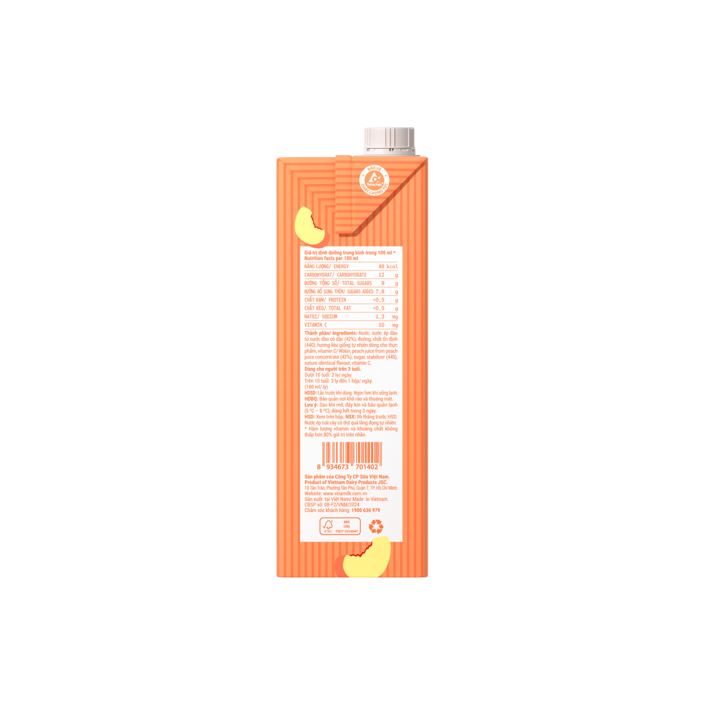 Nước ép Necta Đào Vinamilk