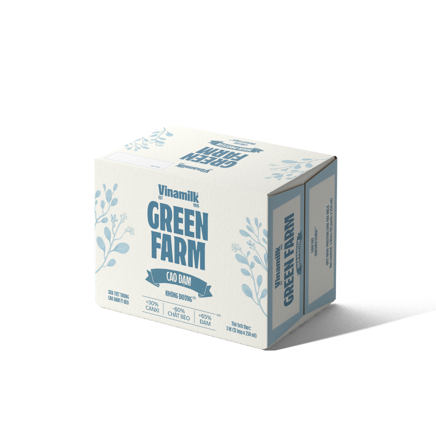 Sữa tươi tiệt trùng Cao đạm ít béo Vinamilk Green Farm