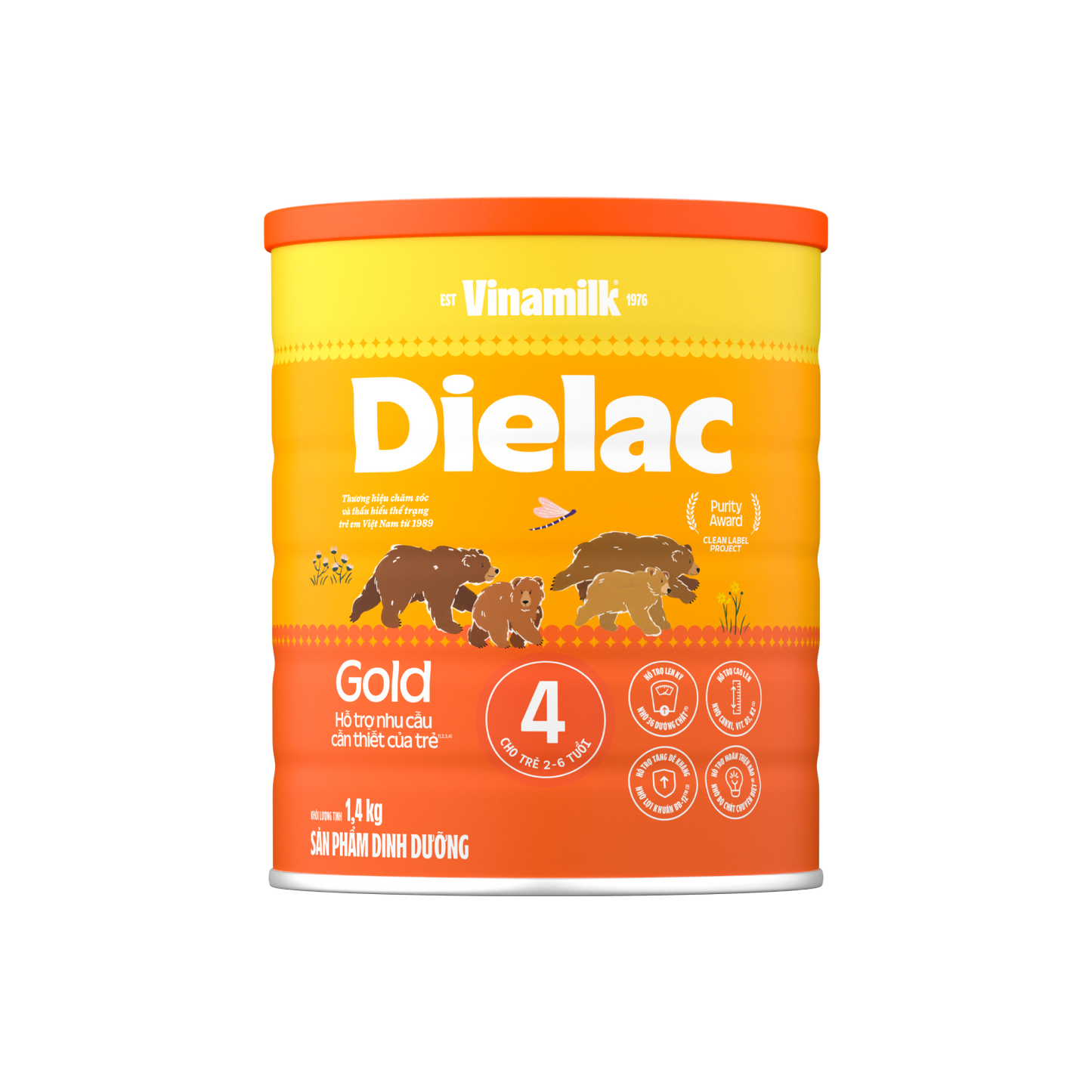 Sữa bột trẻ em Dielac Gold 4 (2-6 tuổi)