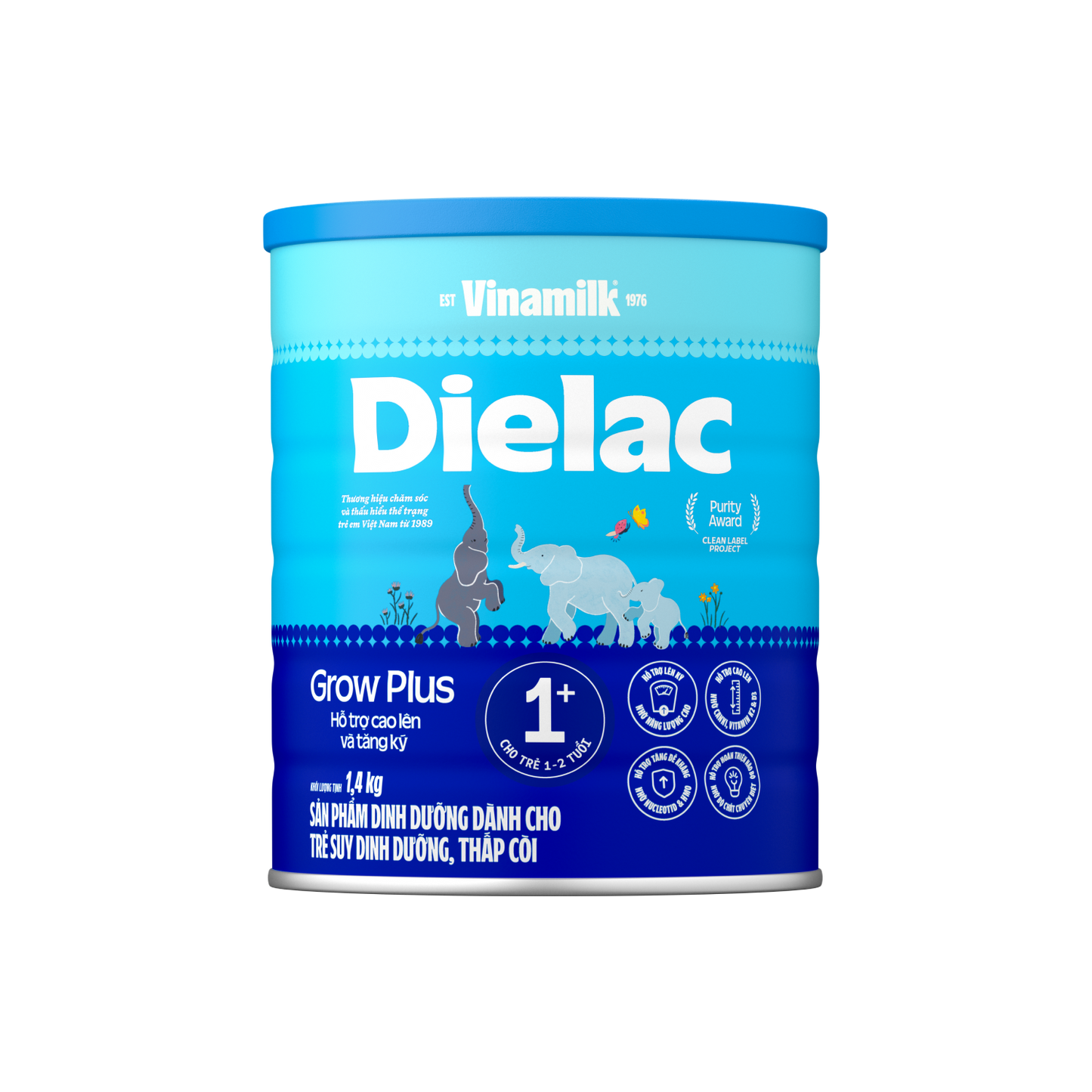 Sữa bột trẻ em Dielac Grow Plus 1+ (1-2 tuổi)