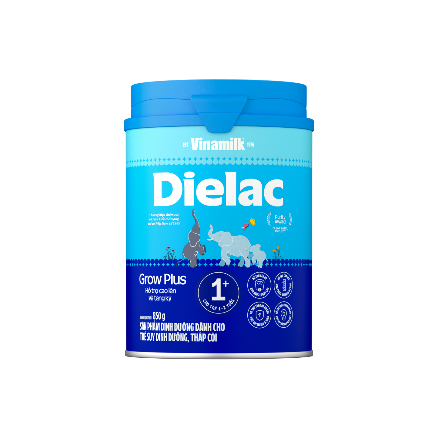 Sữa bột trẻ em Dielac Grow Plus 1+ (1-2 tuổi)