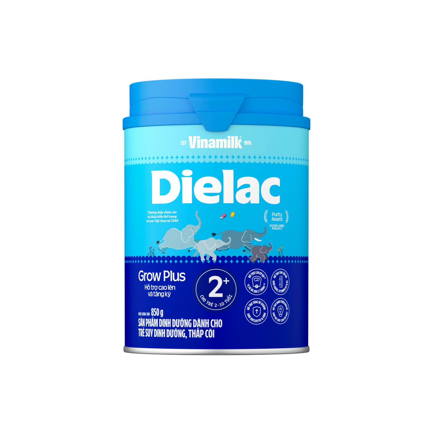 Sữa bột trẻ em Dielac Grow Plus 2+ (2-10 tuổi)