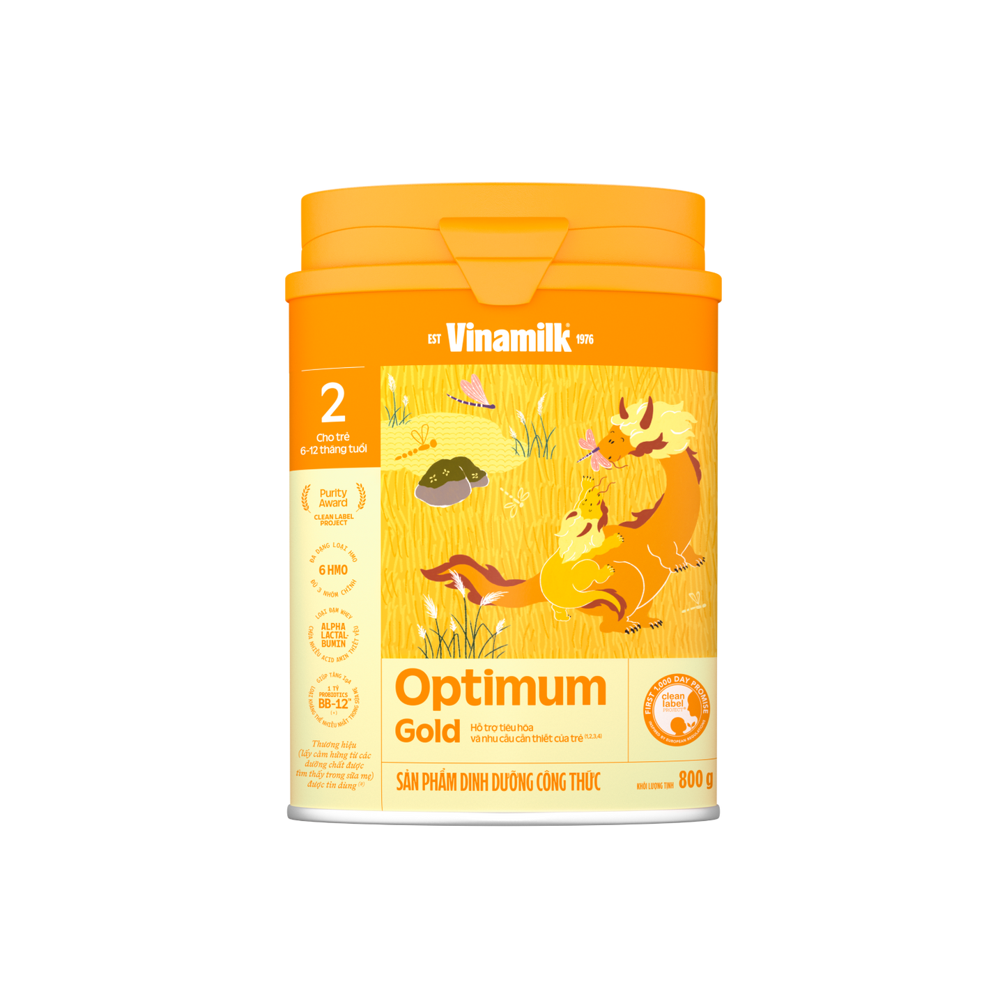 Sữa bột trẻ em Optimum Gold 2 (6-12 tháng)