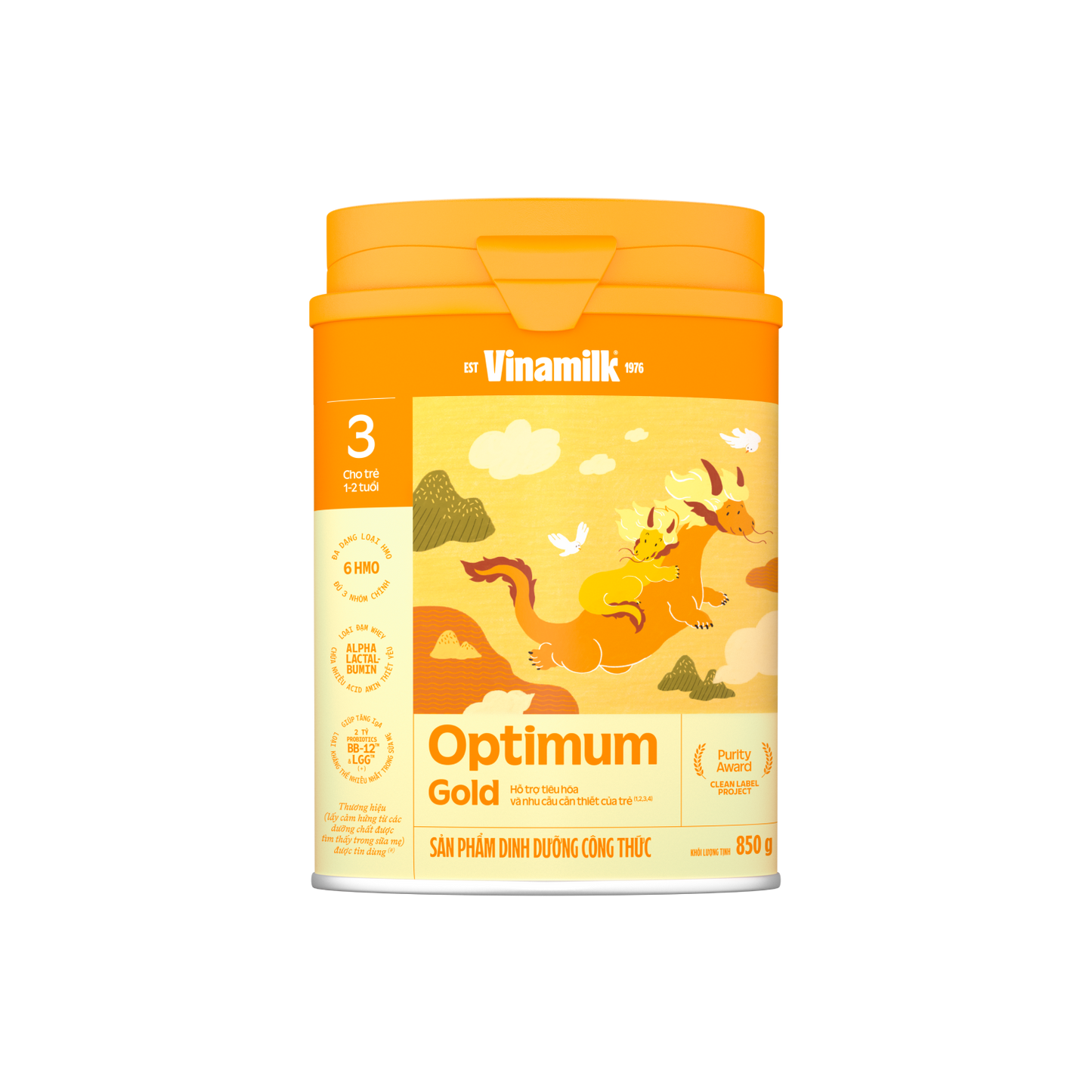 Sữa bột trẻ em Optimum Gold 3 (1-2 tuổi)