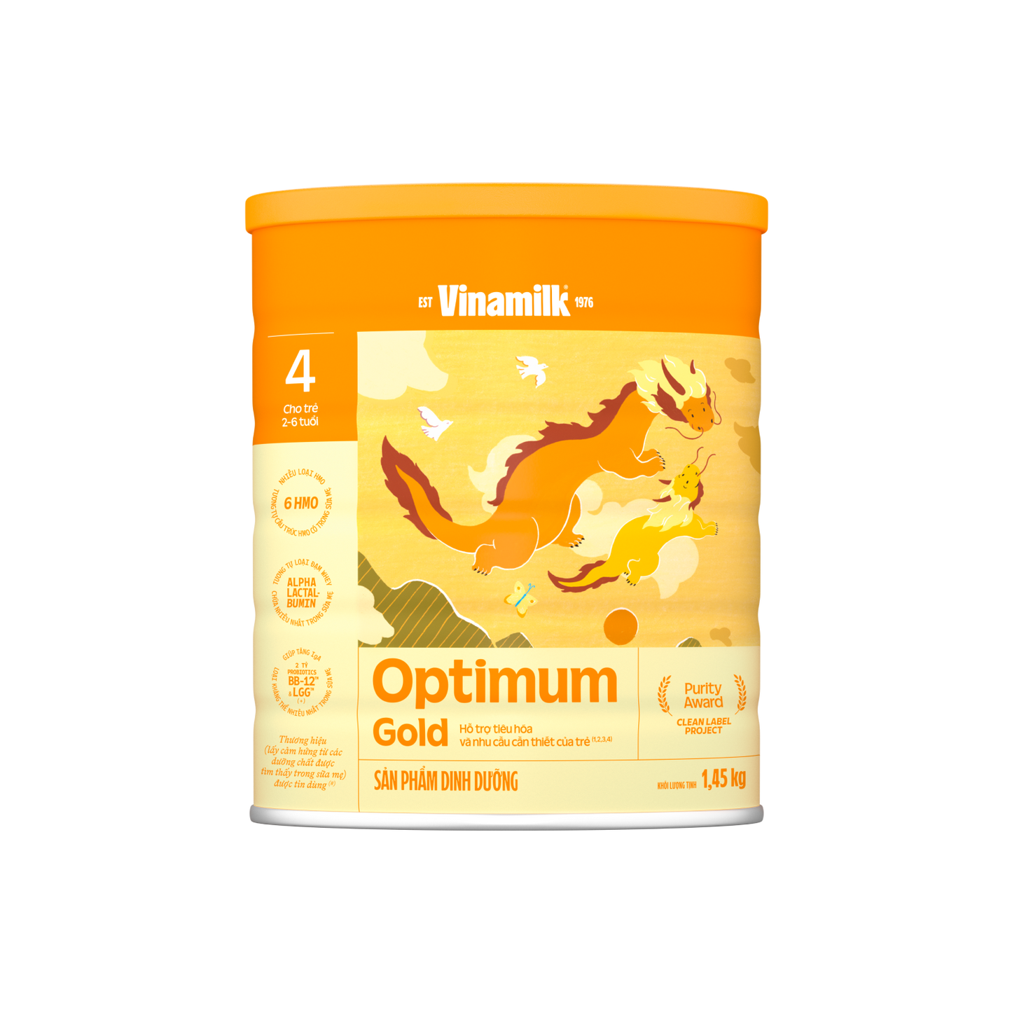 Sữa bột trẻ em Optimum Gold 4 (2-6 tuổi)