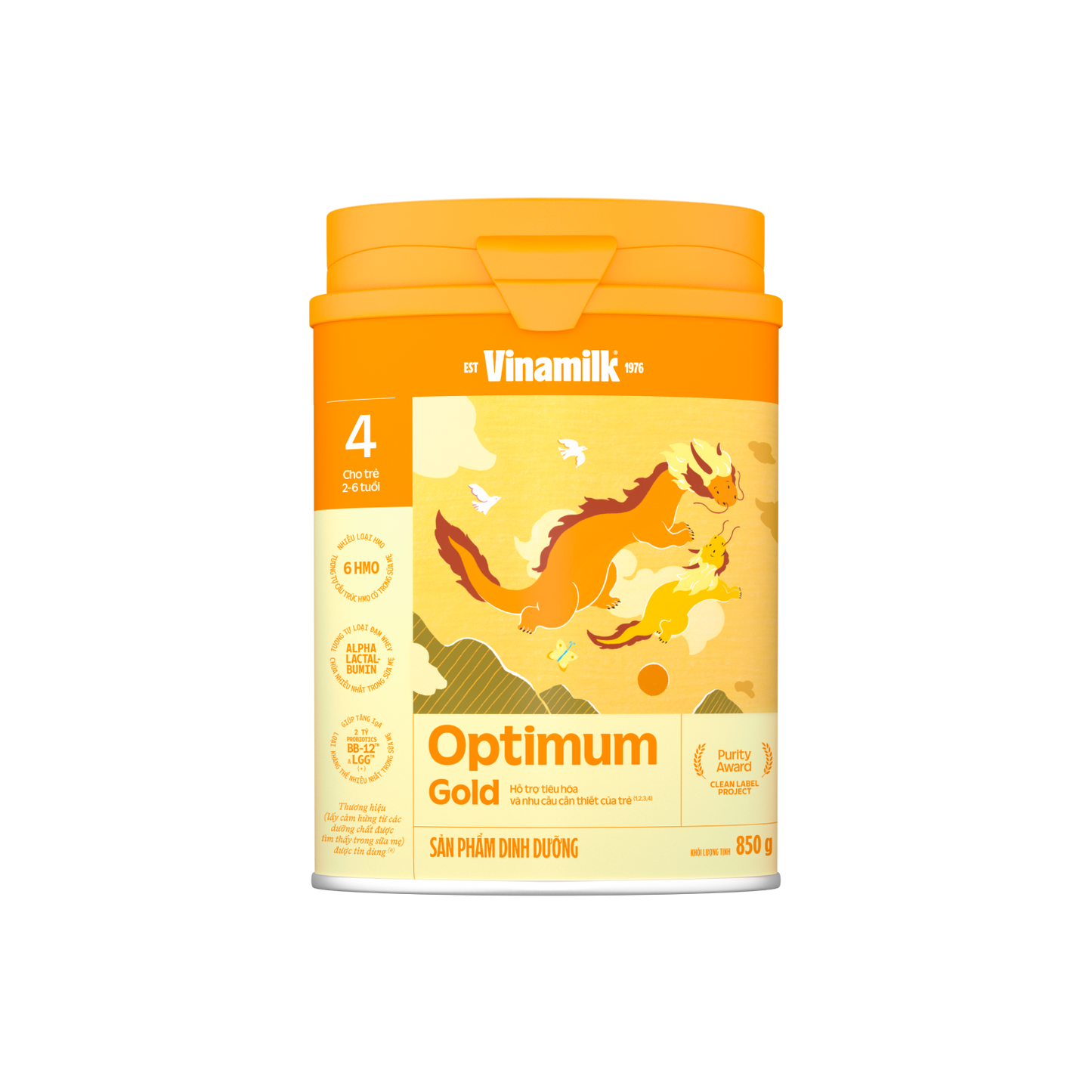 Sữa bột trẻ em Optimum Gold 4 (2-6 tuổi)