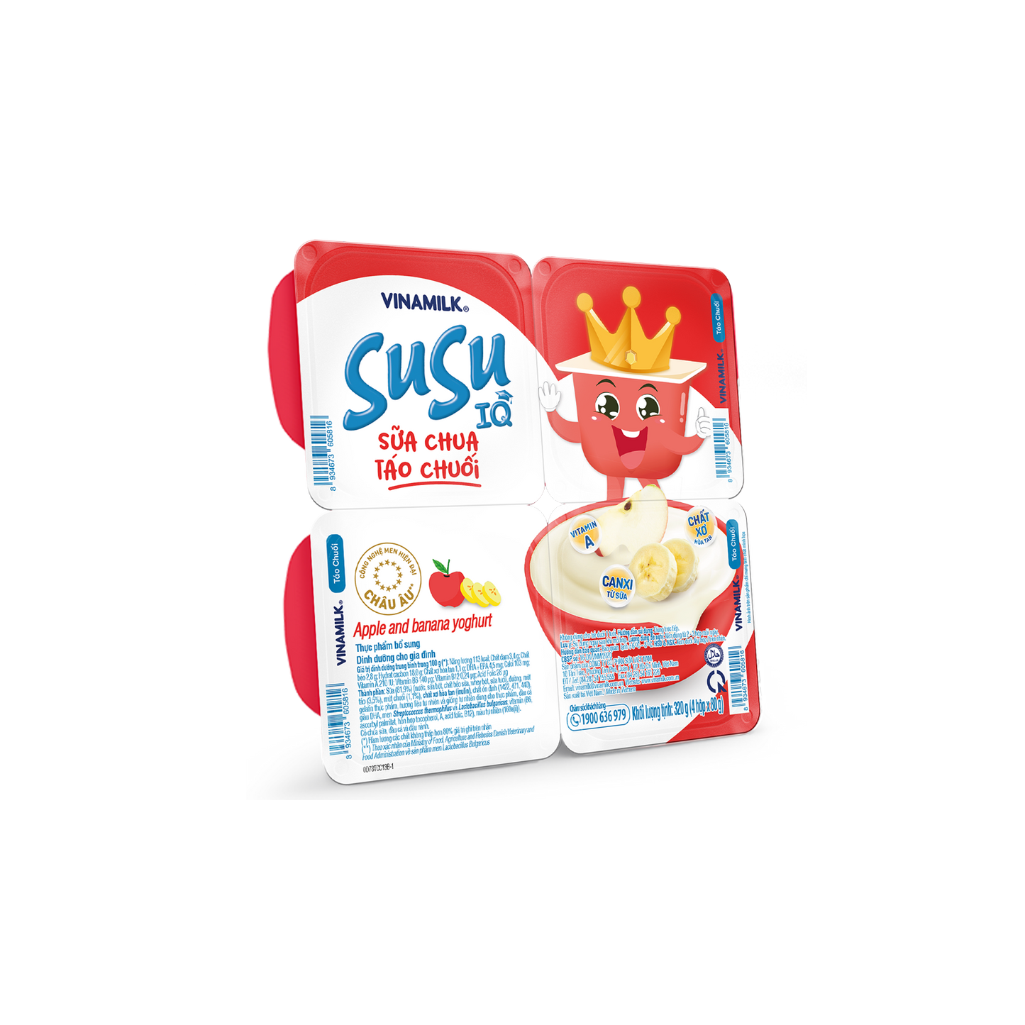 Sữa chua ăn SuSu IQ Táo Chuối