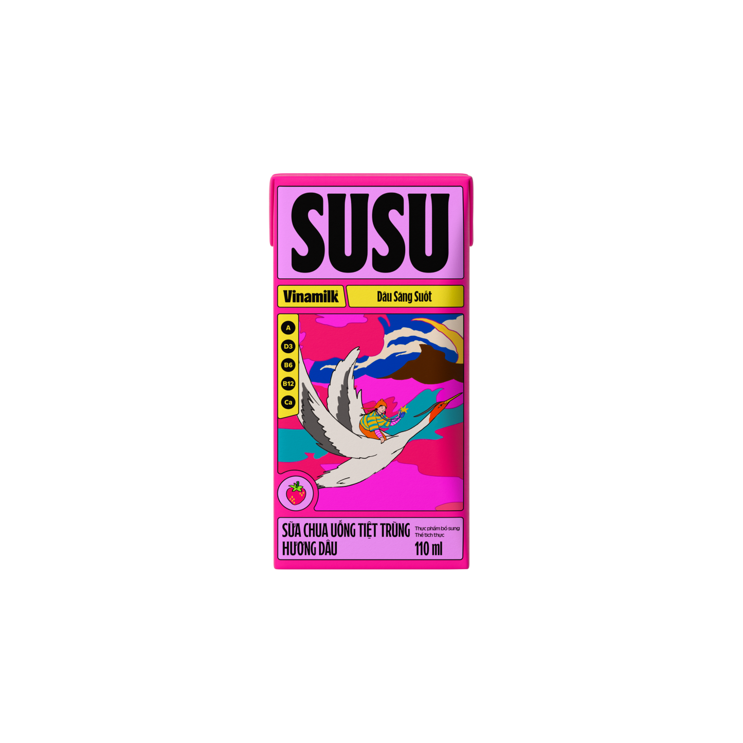 Sữa chua uống tiệt trùng SuSu Hương Dâu