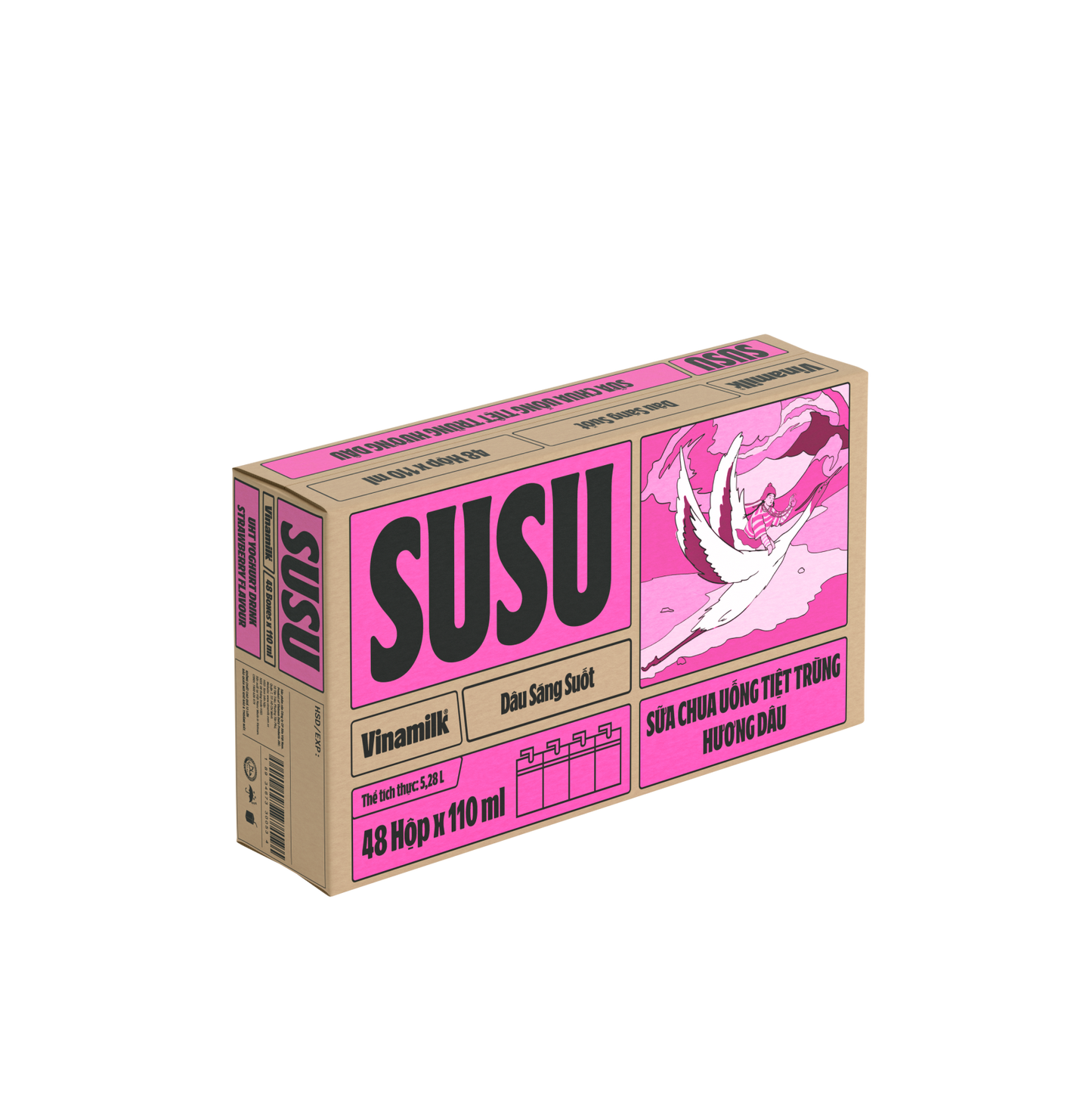 Sữa chua uống tiệt trùng SuSu Hương Dâu
