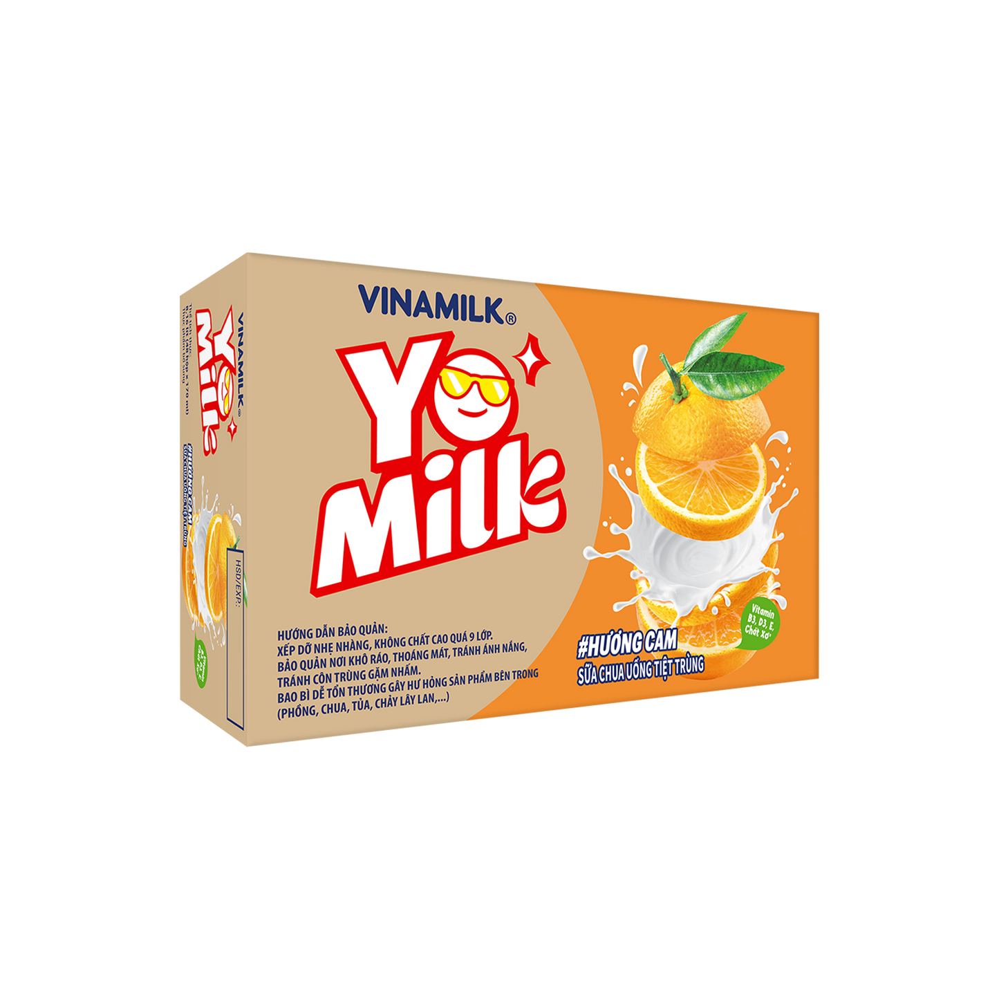 Sữa chua uống tiệt trùng Yomilk Hương Cam