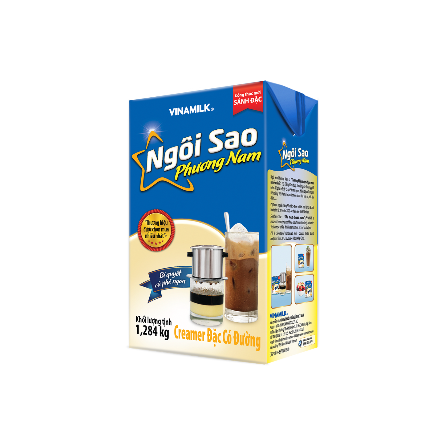 Creamer đặc Ngôi sao Phương Nam Nhãn xanh biển