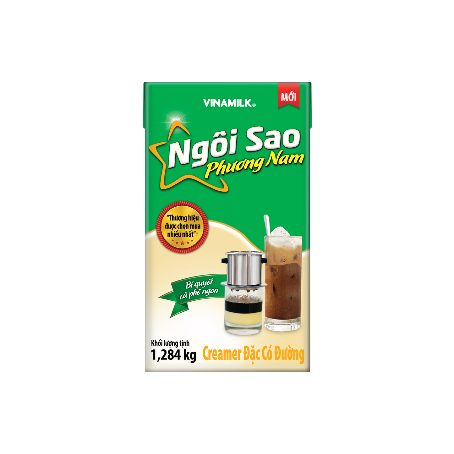 Creamer đặc Ngôi sao Phương Nam Nhãn xanh lá