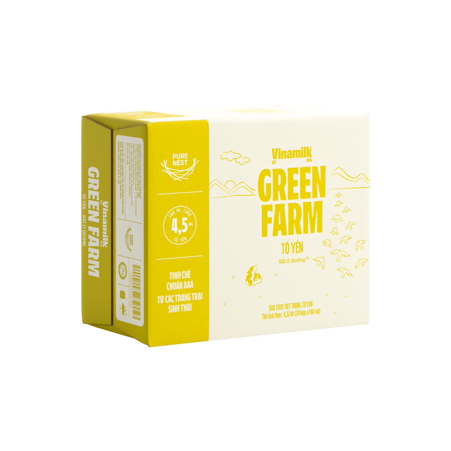 Sữa tươi tiệt trùng Tổ Yến Vinamilk Green Farm