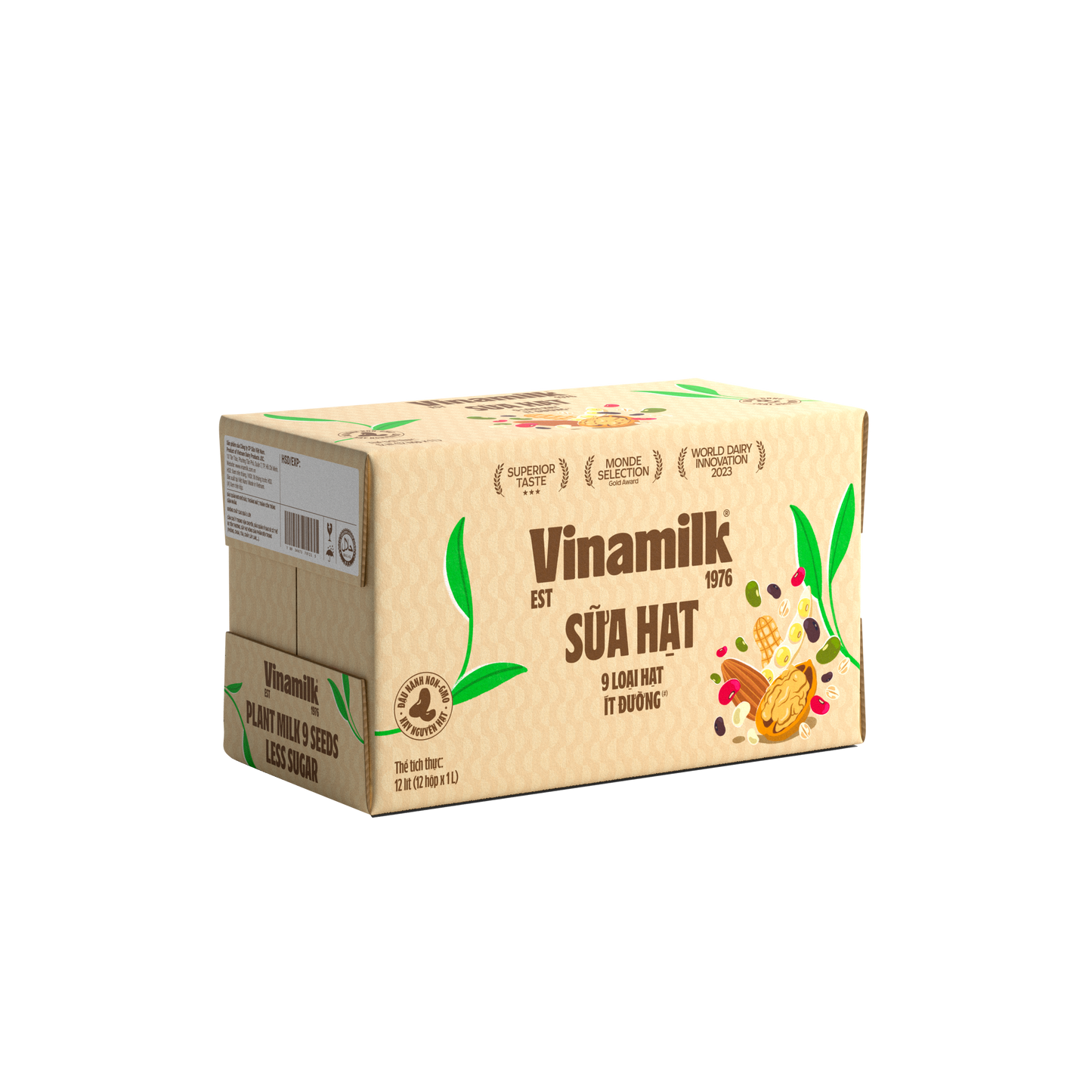 Sữa hạt Vinamilk 9 loại hạt Ít đường