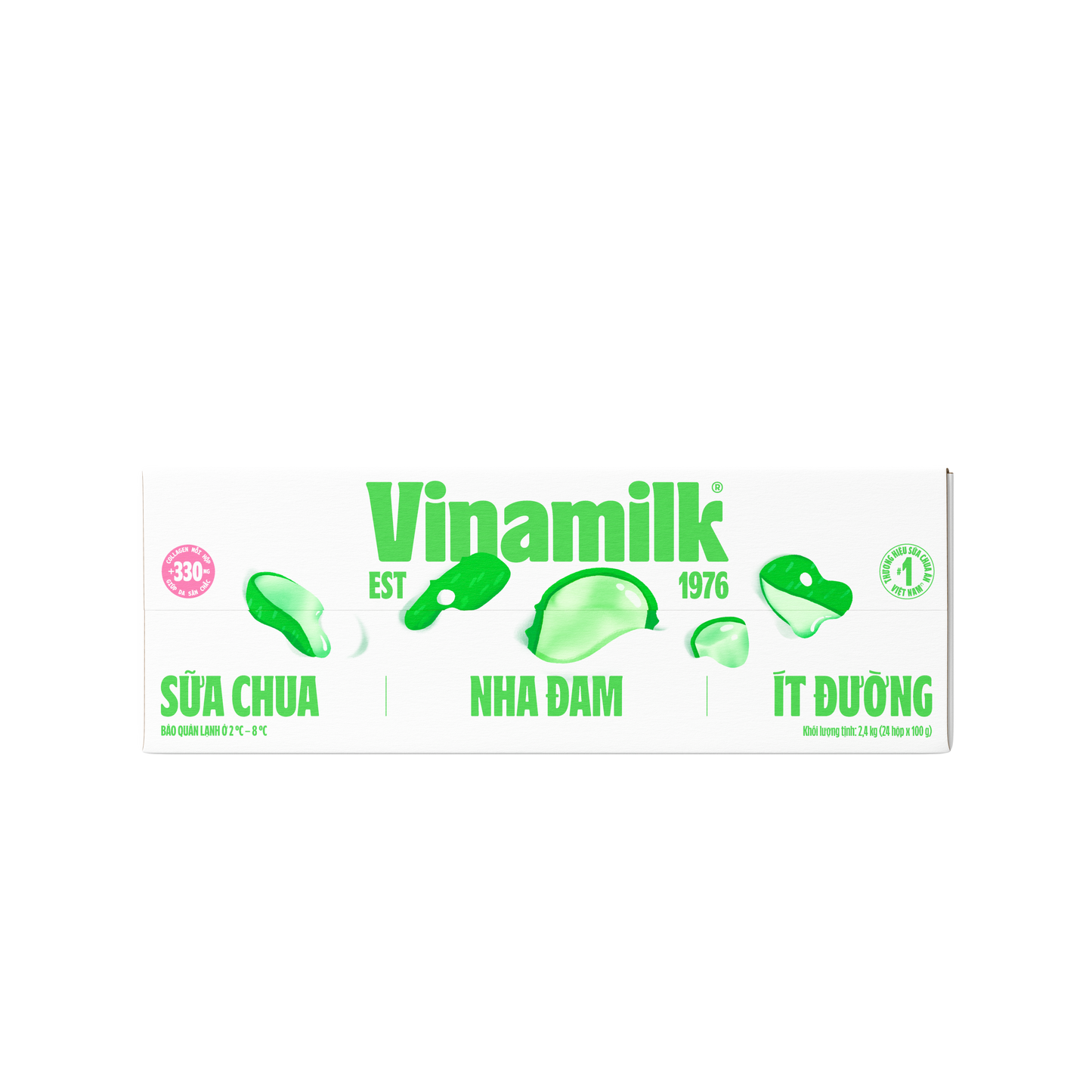 Sữa chua ăn Vinamilk Nha đam Ít đường + collagen